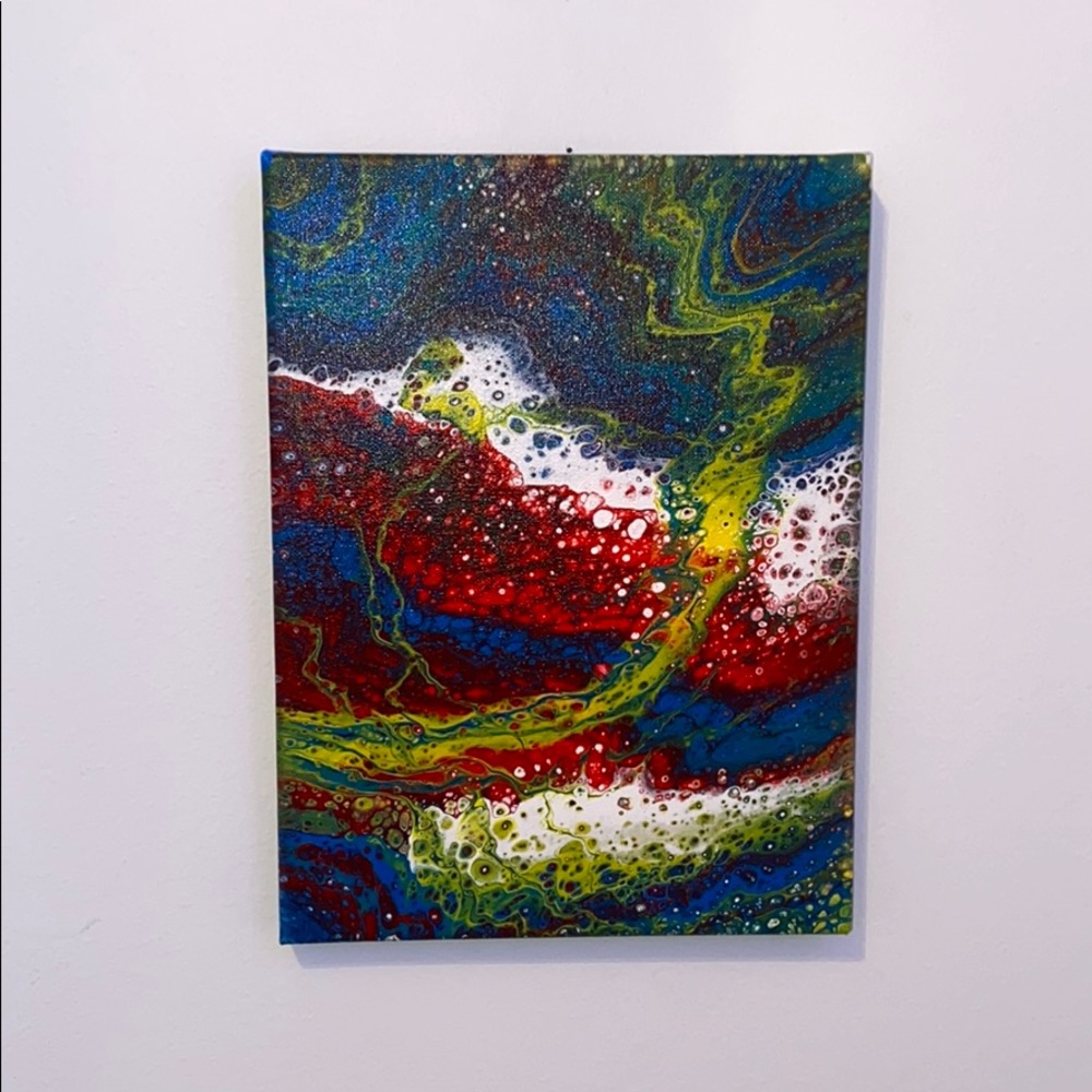 acrylic pour painting